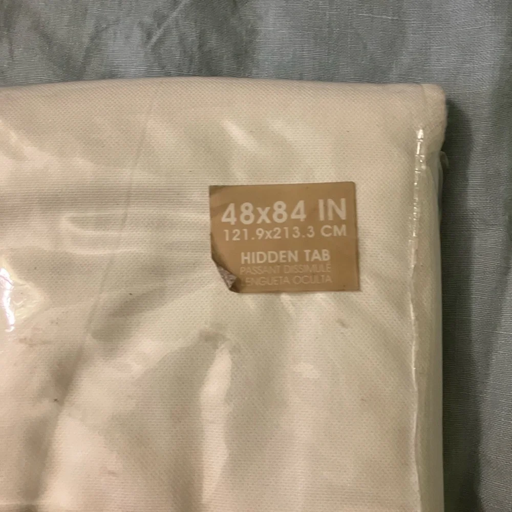 West Elm single white cotton canvas curtain 48x 84 inches nwt